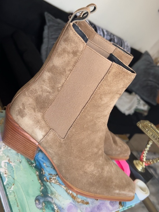 rag & bone Shoes - rag & bone Tan Suede  Ankle Boots